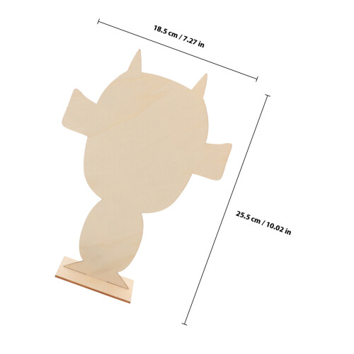 Ceramic Tools Portrait Wood Board Assorted Color 5pcs 1