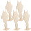 Ceramic Tools Portrait Wood Board Assorted Color 5pcs 11