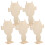 Ceramic Tools Portrait Wood Board Assorted Color 5pcs 9