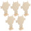 Ceramic Tools Portrait Wood Board Assorted Color 5pcs 8