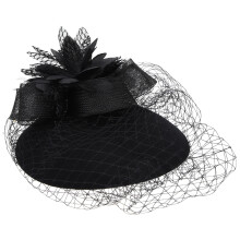 Bride Fascinator Hoed Wedding Bruids Sluier Haarband Hoofdtooi