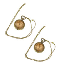 2 Unidades De Bolsillo Vintage Con Abatible Y Colgante