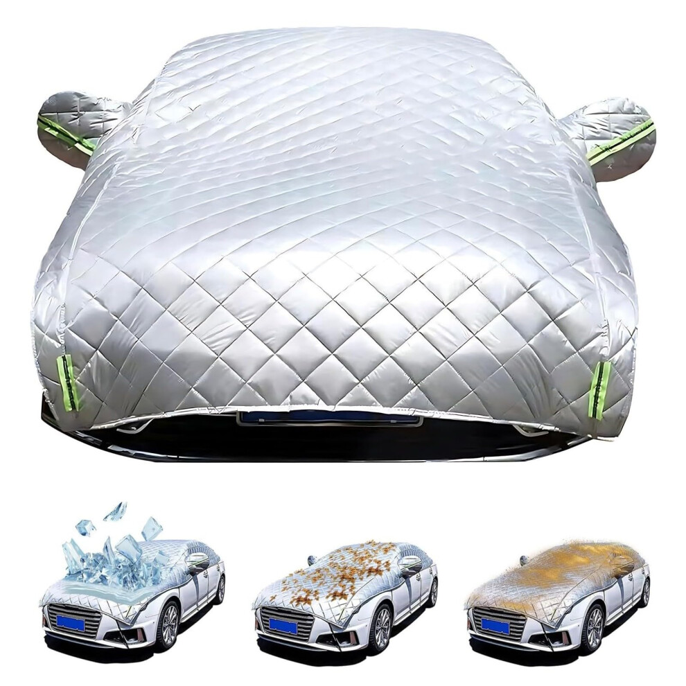 Car Cover Waterproof For Toyota Yaris Cross Hybrid 2021-2025 Exterior Half Cover, Cotton Lining, 5-Layer Hail Protector Silver 9354506427740