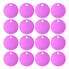 25 Pièces En Alliage D'Aluminium Ronde Pour Collier Pendentif