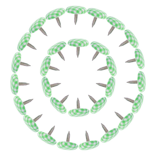 50 Pièces Mini Clous Gainés Tissu Rivets Pour