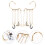 2 Pezzi Con Borchie Clip Per Cartilagine 3