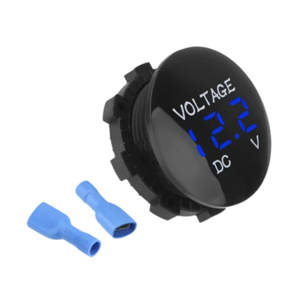 Automotive Voltage Meter For 12V-24V With Led Display And Measurement Function Digital Blue 9084446521276