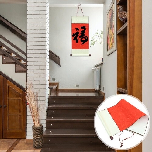 Scroll Papier Calligraphy Und Malerei Antik 1
