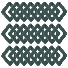 30 Unidades Diy Pendientes Geométricos De Madera Cuadrados Huecos