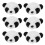 6 Unidades Broche De Panda Dibujos Para 1