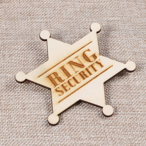 distintivo sicurezza spilla bavero sposa legno 2