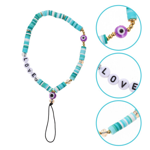 Acrylic Beaded Phone Strap Lanyard Hanging Wrist Accessory 2