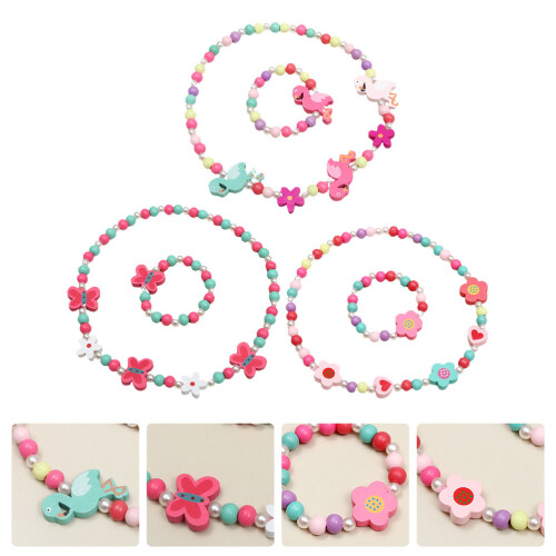 3 Conjuntos De Colar E Pulseira Para 2