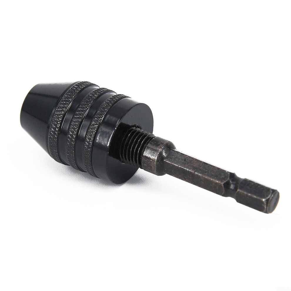 Drill Chuck Adapter For Hex Shank Converts Screwdriver To Drill Compatible With Power Drivers 9393856489473