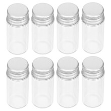 10Stk Mini Glasflaschen Mit Aluminiumdeckel , -Ölspender