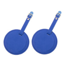 2 Pezzi Girobagaglio Rotondo Pu Con Fibbia Per