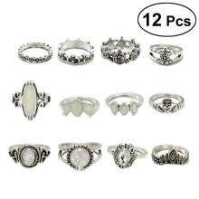 12 Pièces Femme Vintage De Doigt