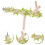 1 Pièce Perroquet Support Debout Arbre Perchoir Cage Poteau 4 Branches 3