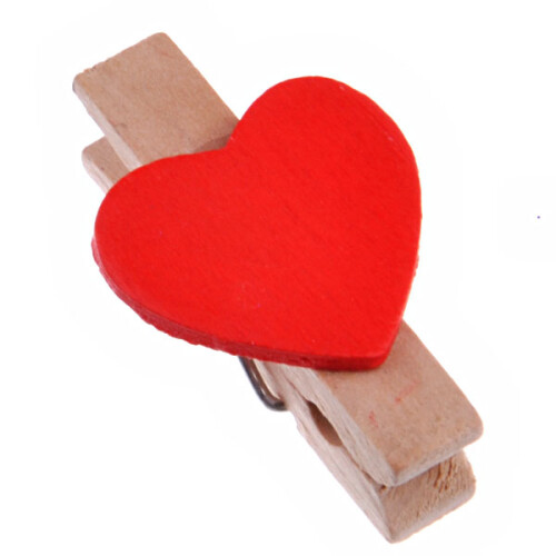 Mini Clip De Madera Con Forma - 10 Unidades/Juego 2