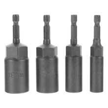 4 Pièces Embout Serrage Acier Hexagonal Pour Perceuse Clé Chocs