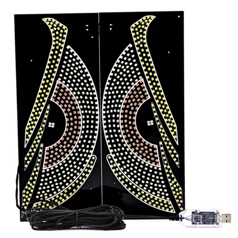 Devil Eyes For Windshield Portable Weight Usb-Powered Multi-Mode Led Animated Car Eyes Panel Car, Truck, Suv Light 9393856489848