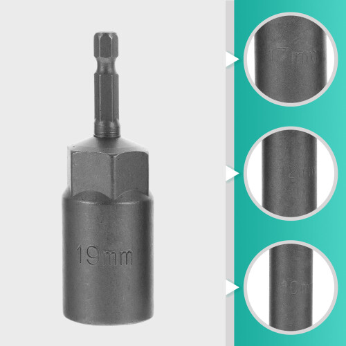 4 Pièces Embout Serrage Acier Hexagonal Pour Perceuse Clé Chocs 1
