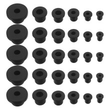 100 Unidades Tampões De Silicone Tipo T Com Furos Para