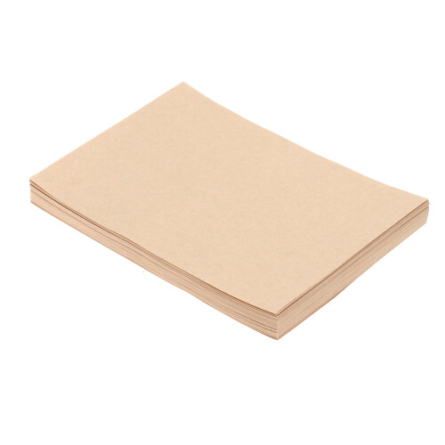 100 Folhas A5 Pautadas Kraft Vintage Para Escrita