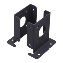 2pcs Fence Post Brackets, Adjustable Heavy Duty Wood Fence Pergola Post Base, For Deck Railing And Mailbox