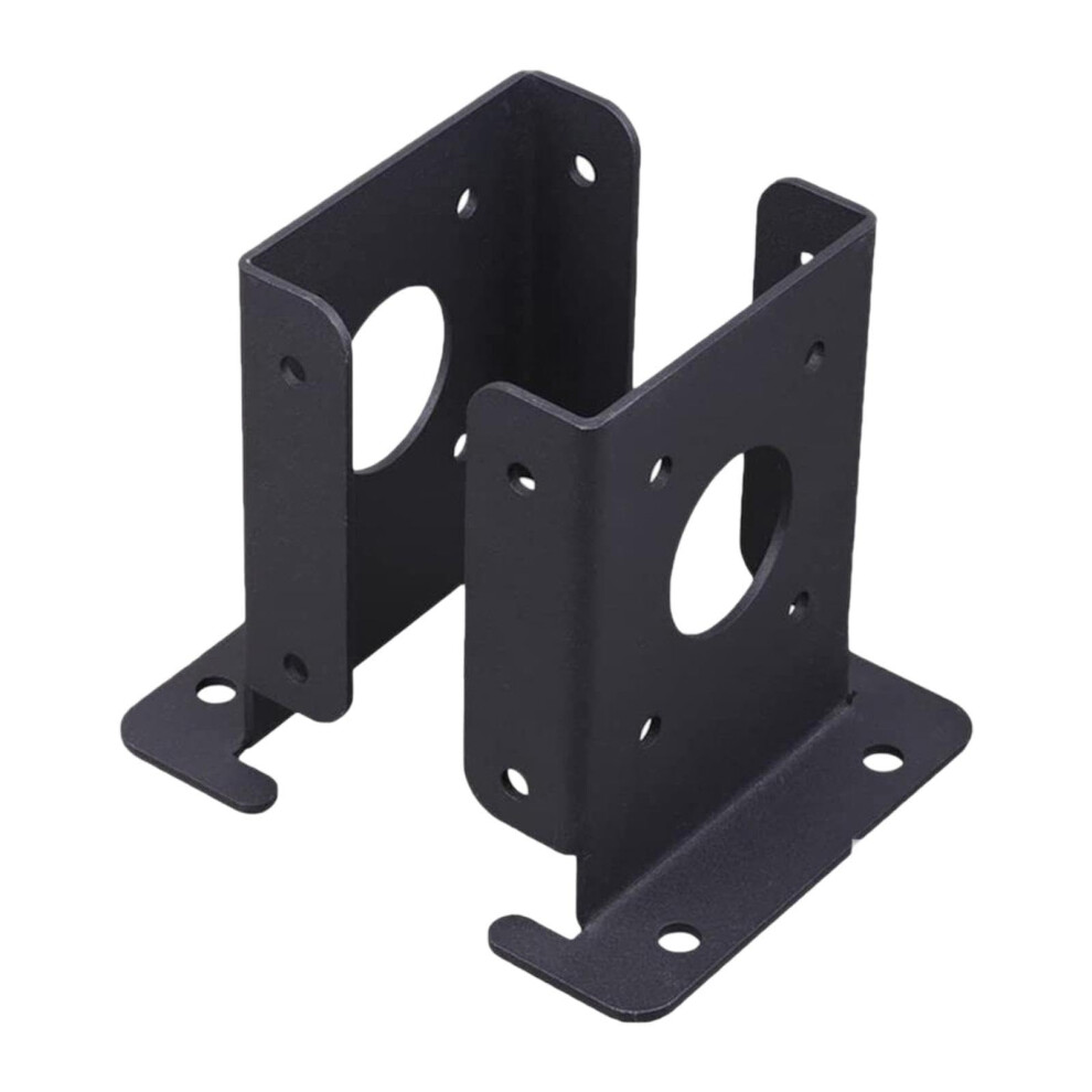 2Pcs Fence Post Brackets, Adjustable Heavy Duty Wood Fence Pergola Post Base, For Deck Railing And Mailbox 9354506428570