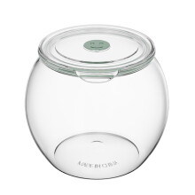 Plastic Biscuit Tin 12.5x10x9.5 Cm With Lid, Clear Airtight Cookie Jar, Candy Buffet Jars For Kitchen Organization
