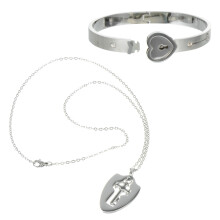 2 Unidades Joyería Para Pareja Collar San Valentín