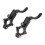 1 Paire Levier Alliage Aluminium Durable Noir 1