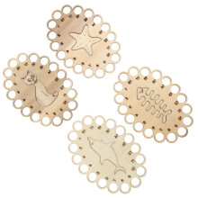 4 Pièces Plaques De Rangement Pour Fil De Broderie Croix