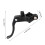 1 Paire Levier Alliage Aluminium Durable Noir 4