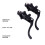 1 Paire Levier Alliage Aluminium Durable Noir 9