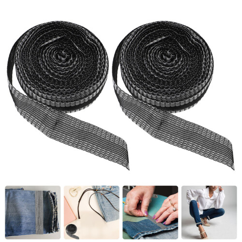 2 Rouleaux De Ruban Adhésif Pour Ourlet Patch À Repasser Pour Jeans 1