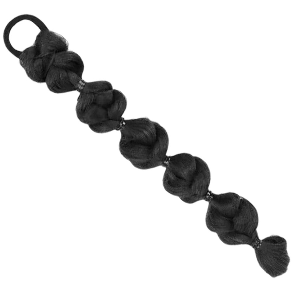 Unisex Synthetic Hair Extensions Braided Ponytail Extension Yaki Ponytail Hair For Women 45X6 Cm