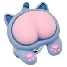 Toilet Tank Button Cover Animal Butt Button Pusher Kitten Butt Cute Long Nail Protector Bathroom Decor Replacement Parts