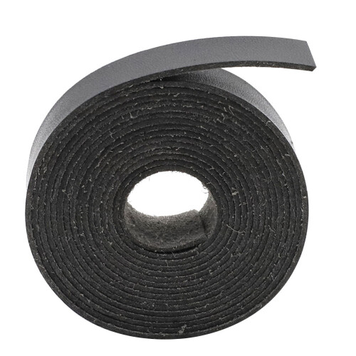 1 Rollo 2 Cuero Microfibra Diy Funda Correa Bolsa Negro 2