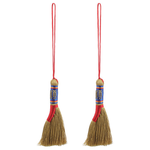 2 Stuks Handgeweven Mini Pompon Voor Chinese Stijl