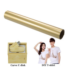 Pu Heat Transfer Vinyl Roll Gloss Goud Voor T-Shirts En Kleding