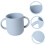 Silicone Training Cup For Handles Transition Water Cup Easy Grip Small Hands Snack Use 5