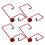 4Stk. Arm Universal Rot 9