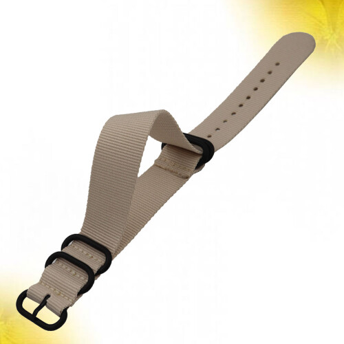 1 Correa De Nailon 24 Mm Beige Para Ajustable 1