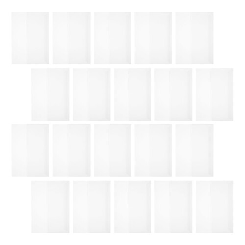 20 Unidades Fundas De Plástico Transparente Para Libros De Bolsillo