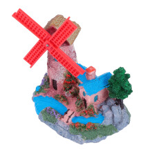 Multi Resin Windmill Castle Landscape Decoration Desktop Ornament