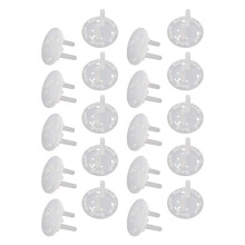 20St Kindveilige Stopcontactbeschermers Wit ABS Thuis