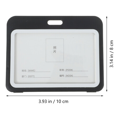 2St En Slanke Horizontale Badge Covers Voor Id En Bankpassen 2