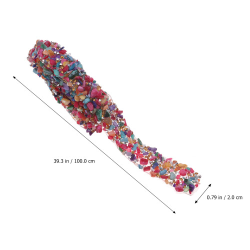 1 Metro De Com Strass E Concha Largura 2 Cm 1